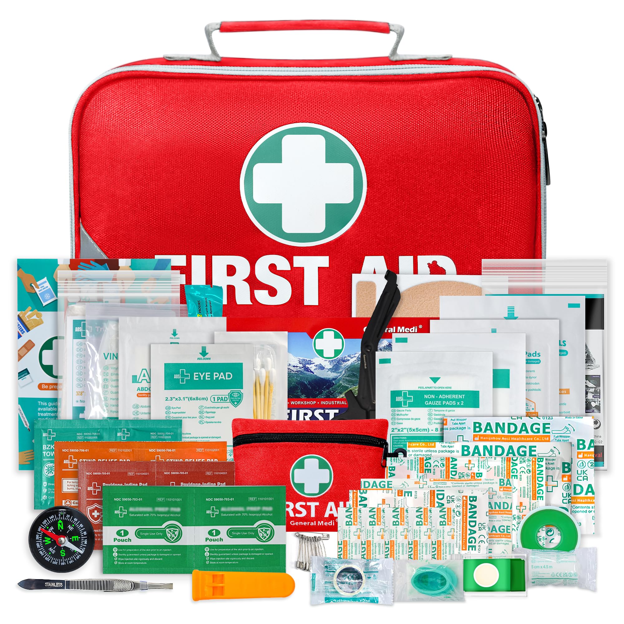 Amazon.com: General Medi 2-in-1 First Aid Kit (215 Piece Set) + 43
